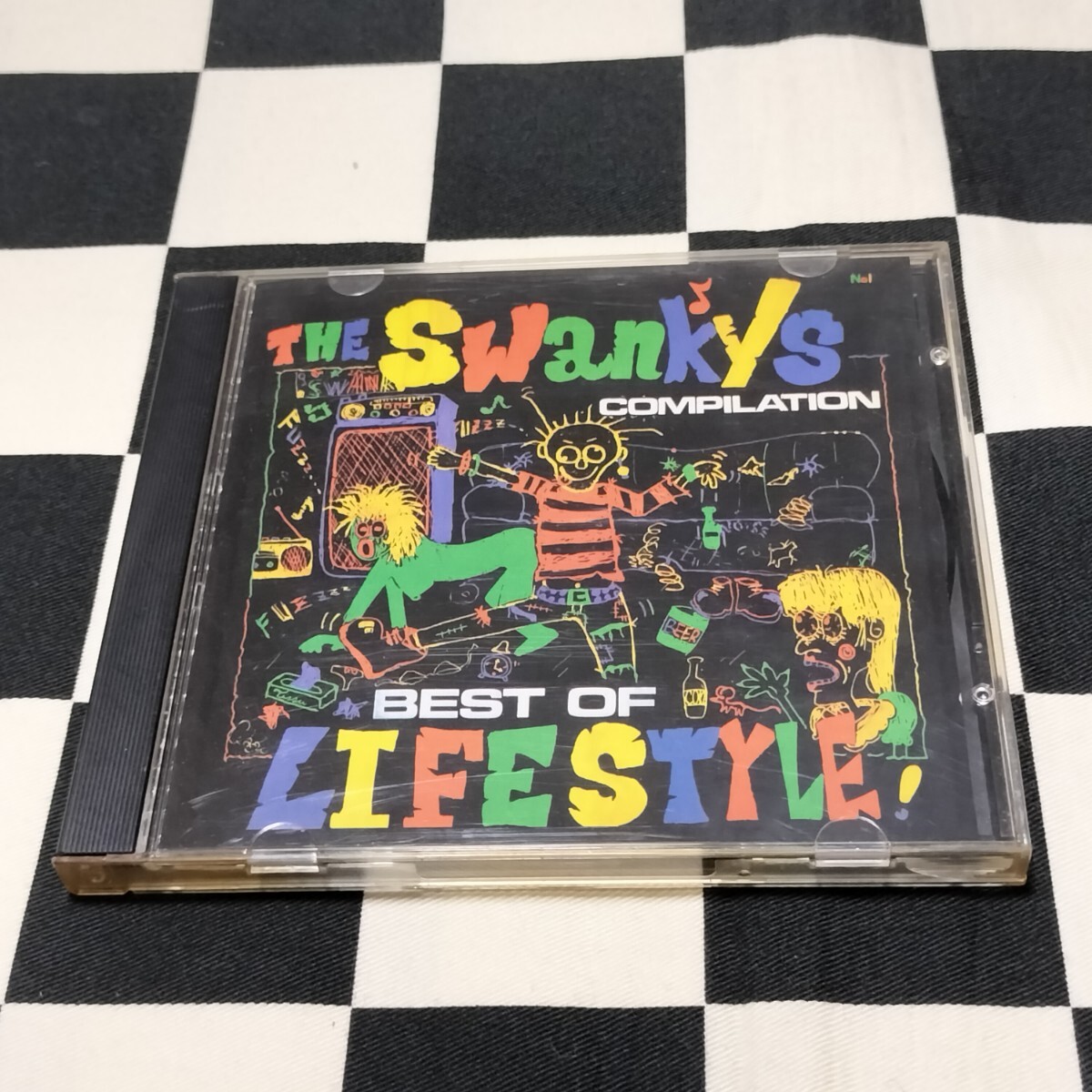 THE SWANKYS CD 「LIFE STYLE」 スワンキーズ SPACE INVADERS MOUSE GAI 害 KWR LYDIA CATS SLICKS ROBOTS NO-CUT LAST CHILD パンク PUNKの画像1