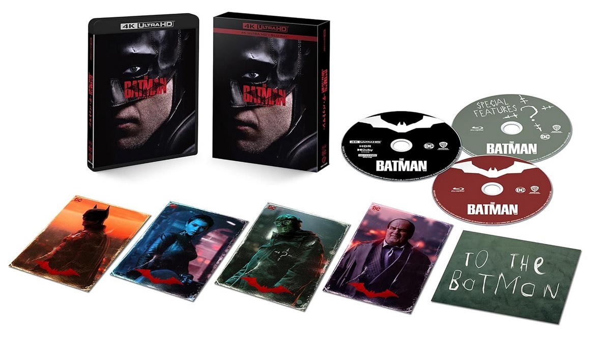 【新品】初回仕様 THE BATMAN-ザ・バットマン (4K ULTRA HD&ブルーレイセット)(3枚組/オリジナル封筒入りキャラクターカード4種セット付) _画像6