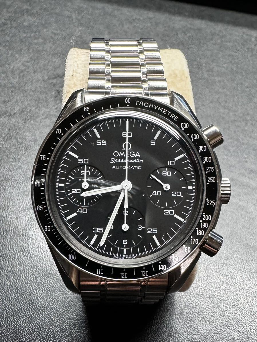 美品 オメガ 3510.50 スピードマスター ブラック文字盤 クロノグラフ AT 自動巻 メンズ腕時計の画像1