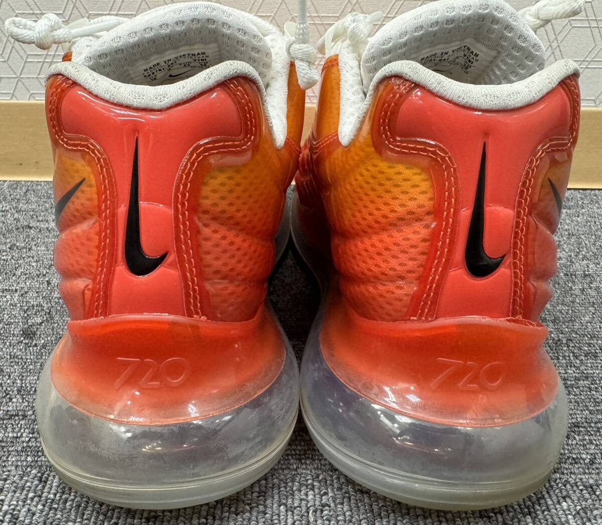 【GY-6376TY】NIKE ナイキ HERON PRESTON AIR MAX 720/95 BY YOU CK9761-991 オレンジ系 28cm メンズ スニーカー ファッション オシャレの画像6