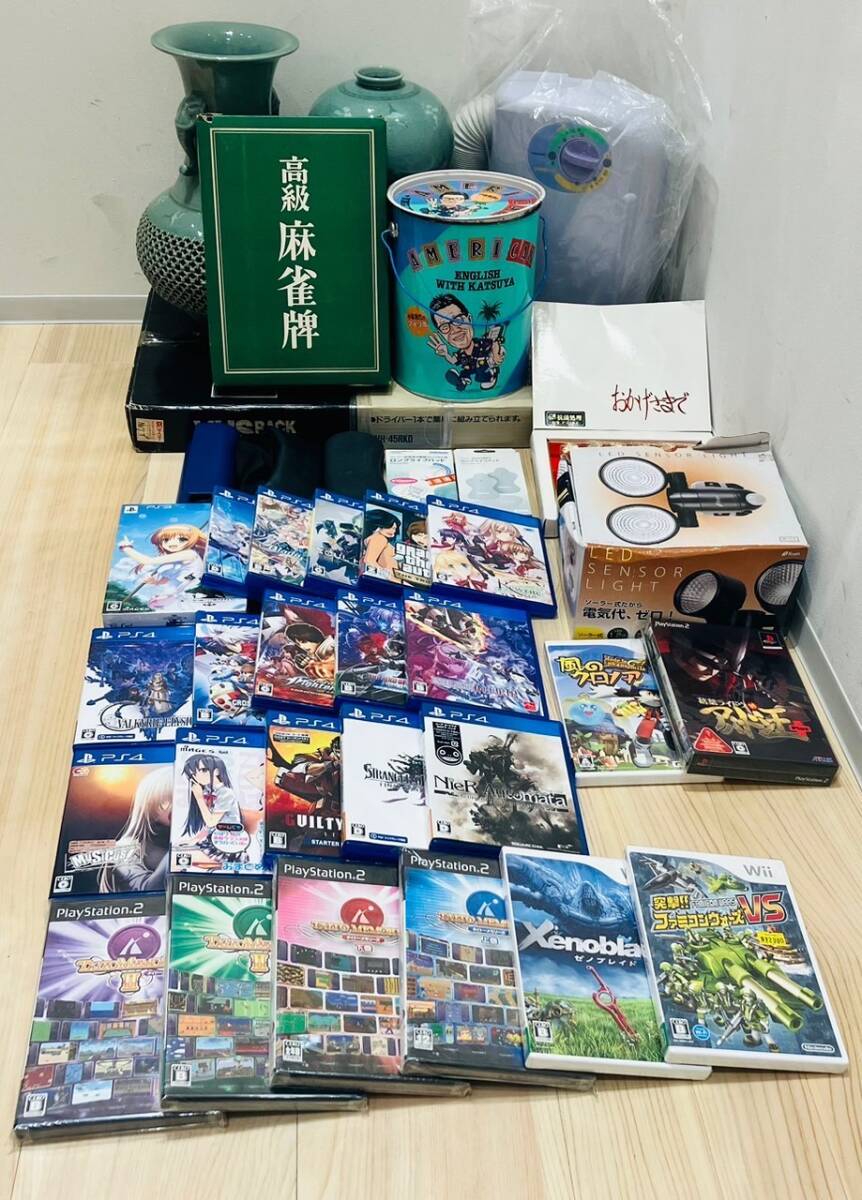 [OAK-13.1YH]1 jpy start miscellaneous goods . summarize game soft Wii Nintendo Play Station PS2 PS4 high class mah-jong .. operation not yet verification set sale present condition goods 