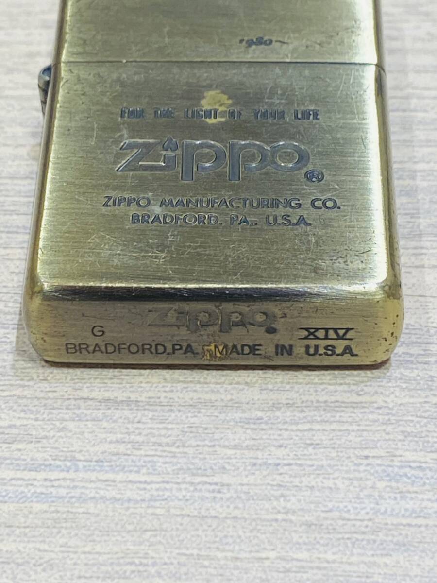 【OAK-2064YH】1円スタート Zippo ジッポ オイルライター 喫煙具 喫煙グッズ ケース有 中古品 火花確認済み 着火未確認 現状品 保管品の画像4