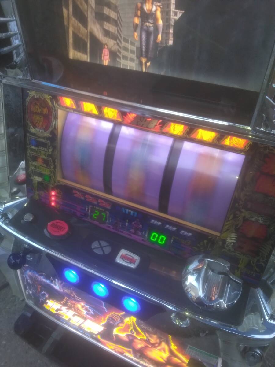  pachinko slot machine apparatus 5 serial number sami- Ken, the Great Bear Fist century end saviour legend coin un- necessary machine slot home use power supply 