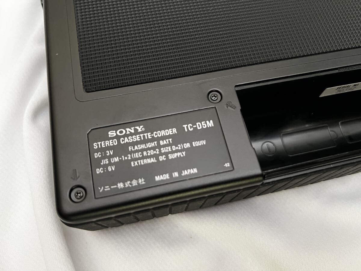 SONY TC-D5M ポータブルカセットコーダー_画像8