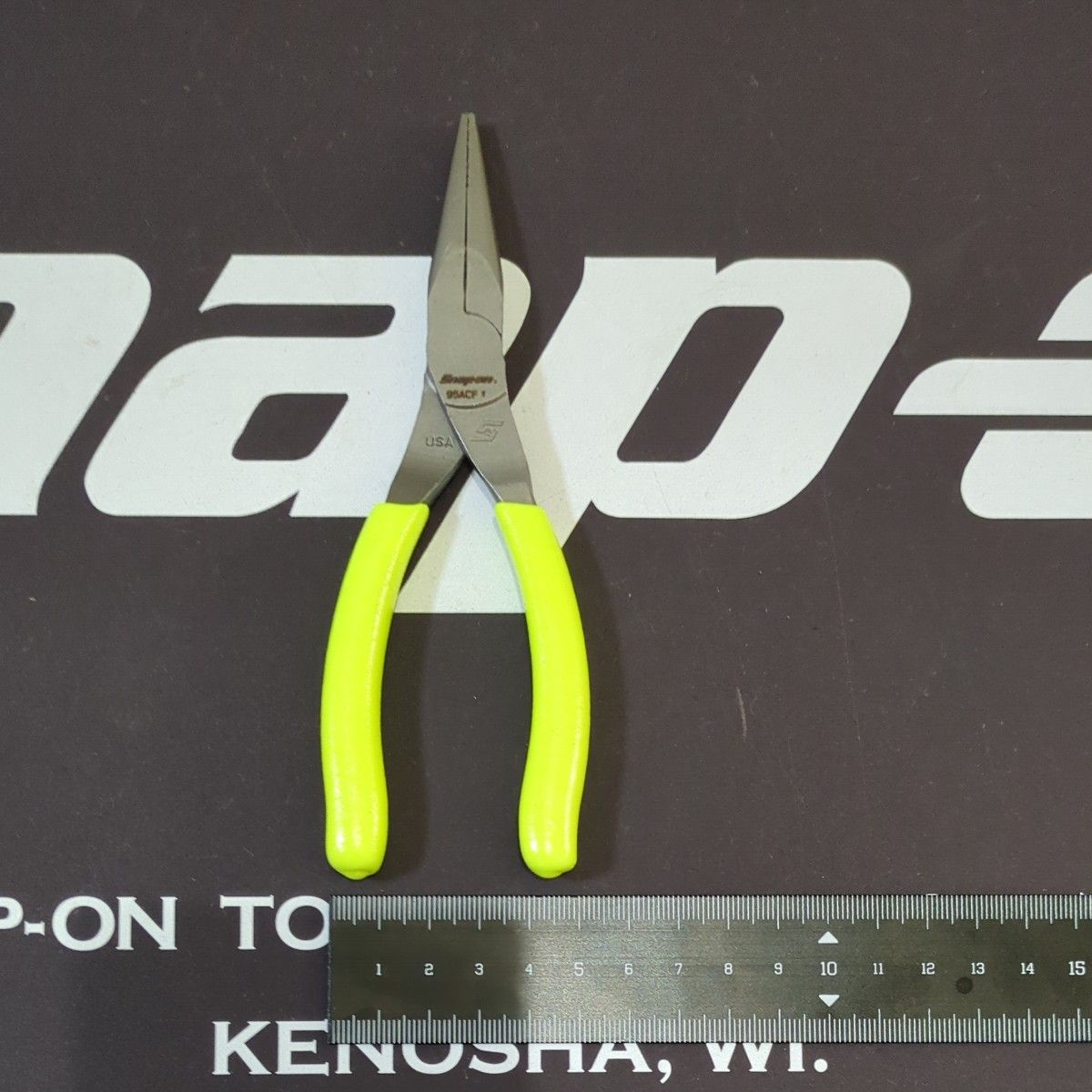 スナップオン Snap-on ニードルノーズプライヤー 95ACFHV HI-VIZ ハイビジ イエロー 新品未使用 送料無料