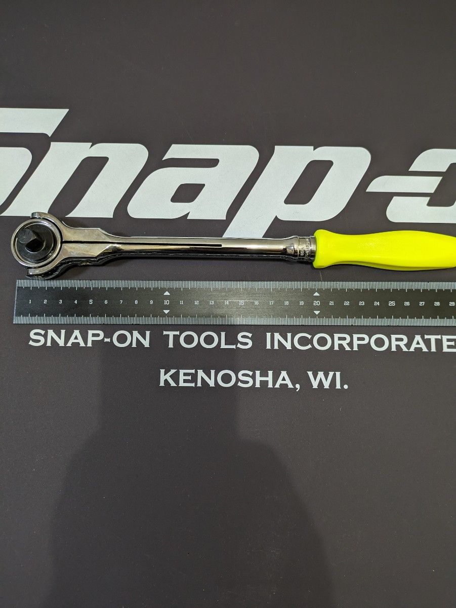 Snap-on スイベルラチェット　FHNFD100HV ハイビジ イエロー 旧グリップ  樹脂グリップ　新品未使用 送料無料