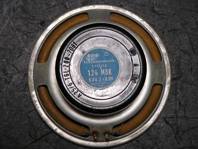 ジャーマン ビンテージ 独 VEB Leipzig (RFT) 13cm フルレンジ 124MBK －L2301前期型と双璧をなす味わい深い「通人」のHiFi Vintage－の画像7