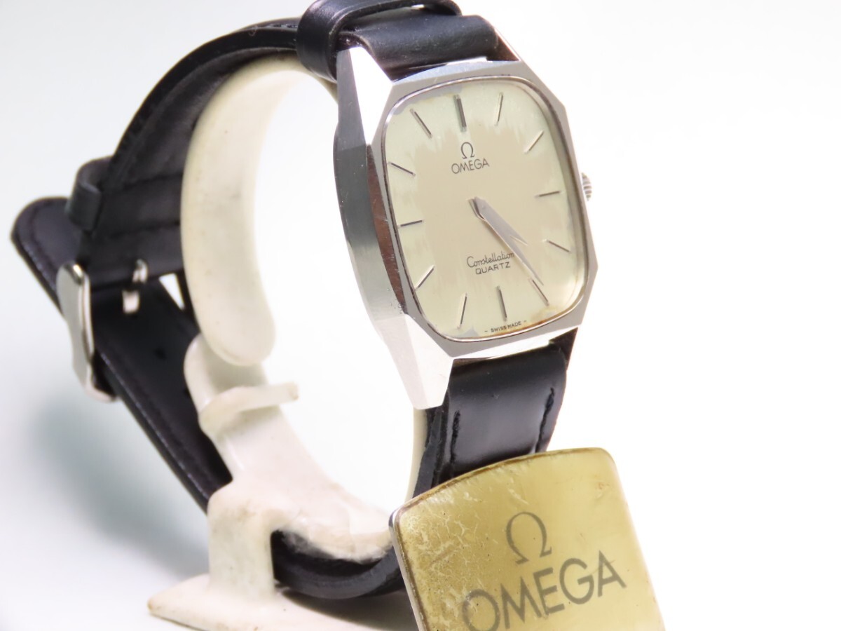 ■♪価格高騰！ 資産価値! 稼働 電池新品 メンズ ビンテージ 高級超レア！ OMEGA オメガConstellation コンステレーション QUATZ クオーツの画像3