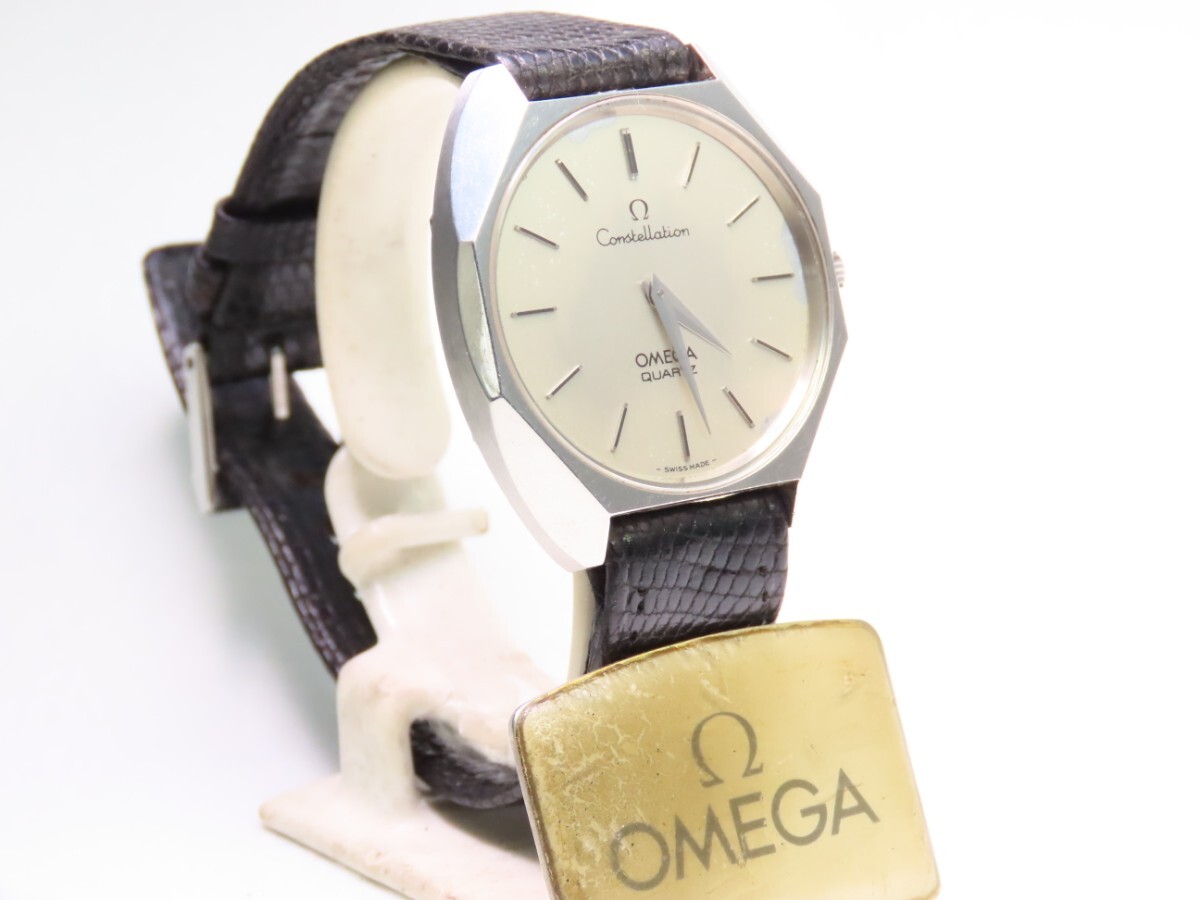 ■♪価格高騰！ 資産価値! 稼働 電池新品 メンズ ビンテージ 高級超レア！ OMEGA オメガConstellation コンステレーション QUATZ クオーツ3の画像3