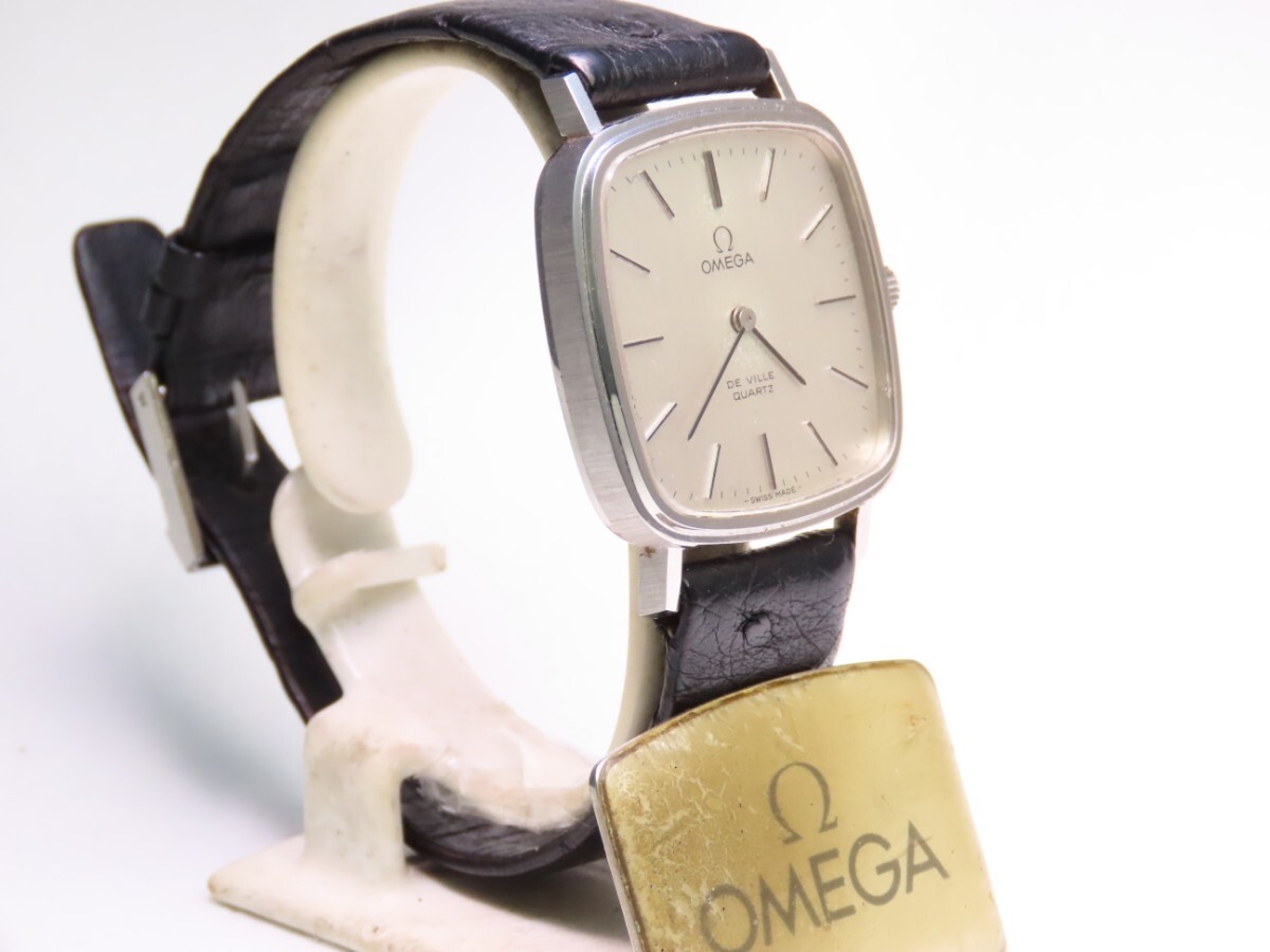 ■♪価格高騰! 資産価値！ 稼働 電池新品 メンズ ビンテージ 高級超レア！ OMEGA オメガ Deville デビル クオーツ フルオリジナルの画像3