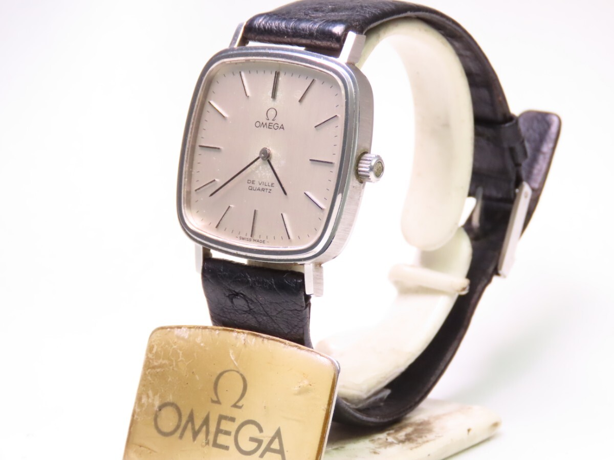 ■♪価格高騰! 資産価値！ 稼働 電池新品 メンズ ビンテージ 高級超レア！ OMEGA オメガ Deville デビル クオーツ フルオリジナルの画像4