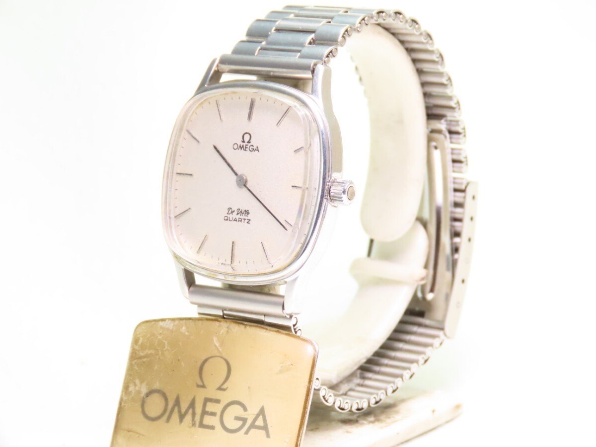 ■♪価格高騰! 資産価値！ 稼働 電池新品 メンズ ビンテージ 高級超レア！ OMEGA オメガ Deville デビル クオーツの画像4