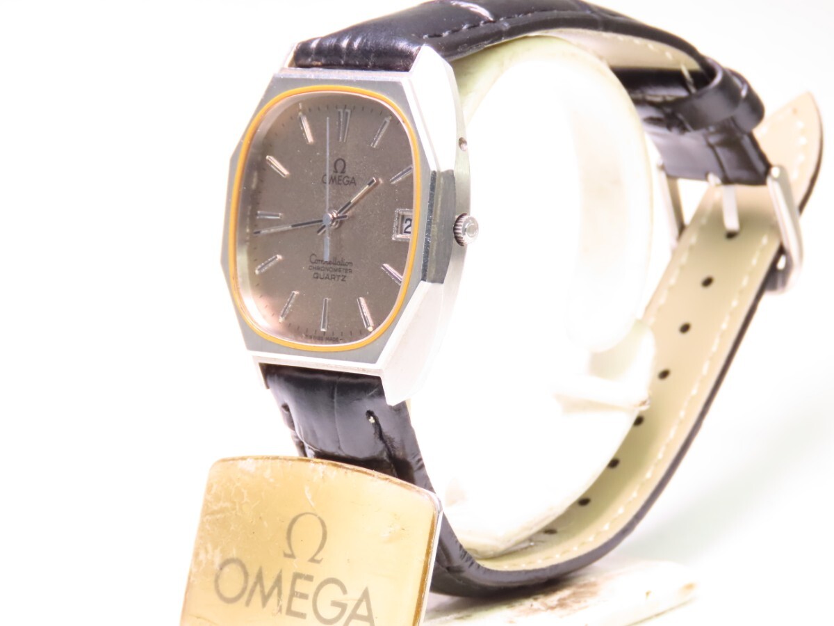 ■♪価格高騰！ 資産価値! 稼働 電池新品 メンズ ビンテージ 高級超レア！ OMEGA オメガConstellation コンステレーション QUATZ クオーツ2の画像4