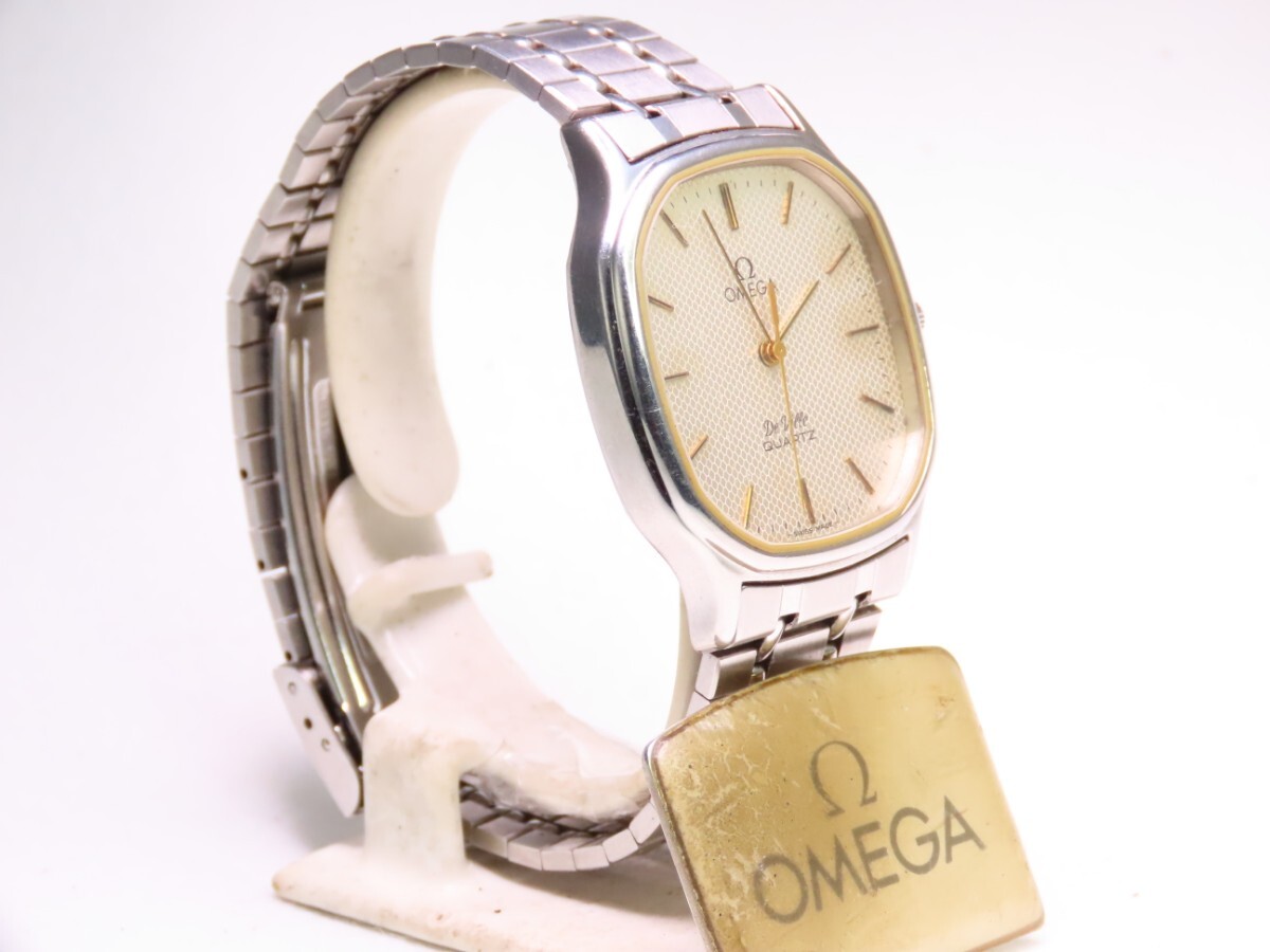 ■♪価格高騰! 資産価値！ 稼働 電池新品 メンズ ビンテージ 高級超レア！ OMEGA オメガ Deville デビルクオーツ フルオリジナルの画像3