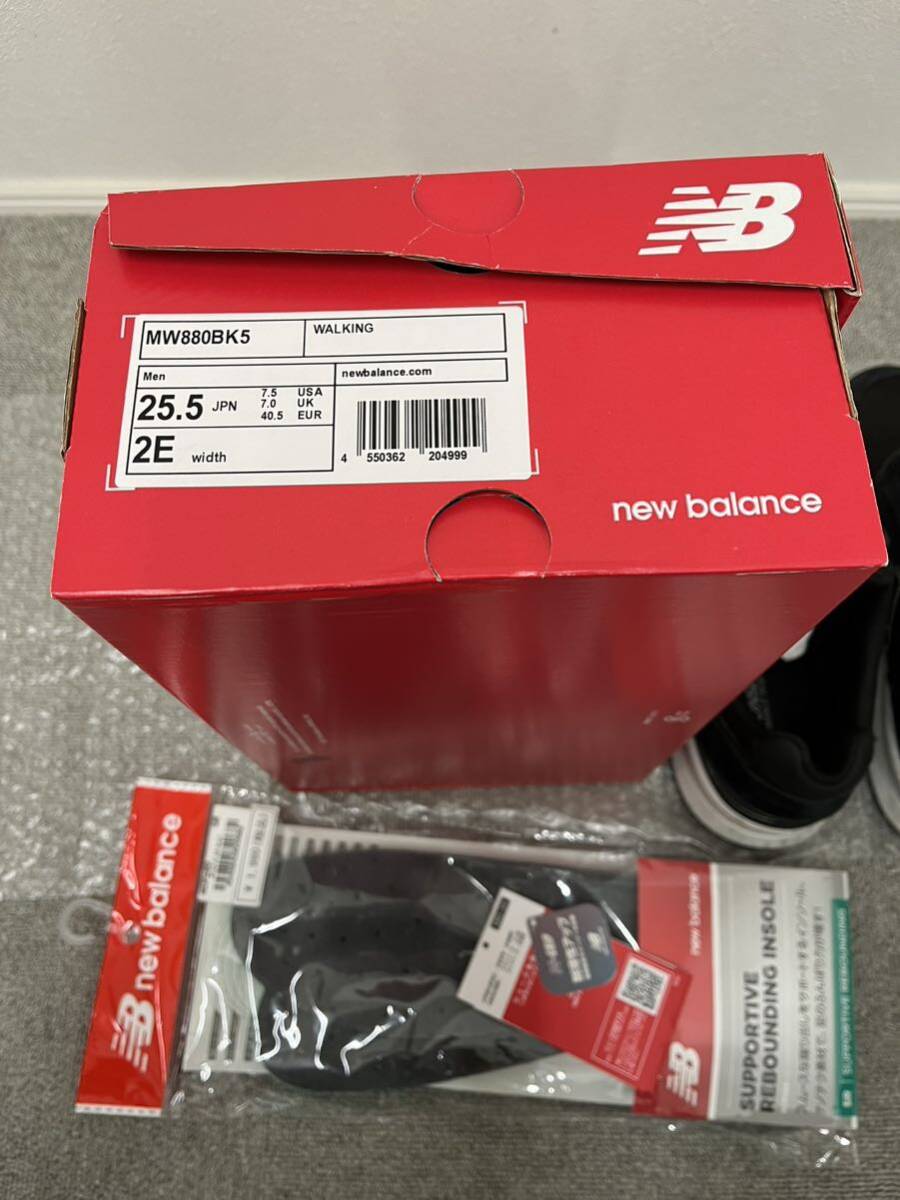 ニューバランス Walking 880 v5 [サイズ：25.5cm (2E)] [カラー：ブラック] #MW880BK5 NEW BALANCE ウォーキングシューズ 純正インソール付_画像4