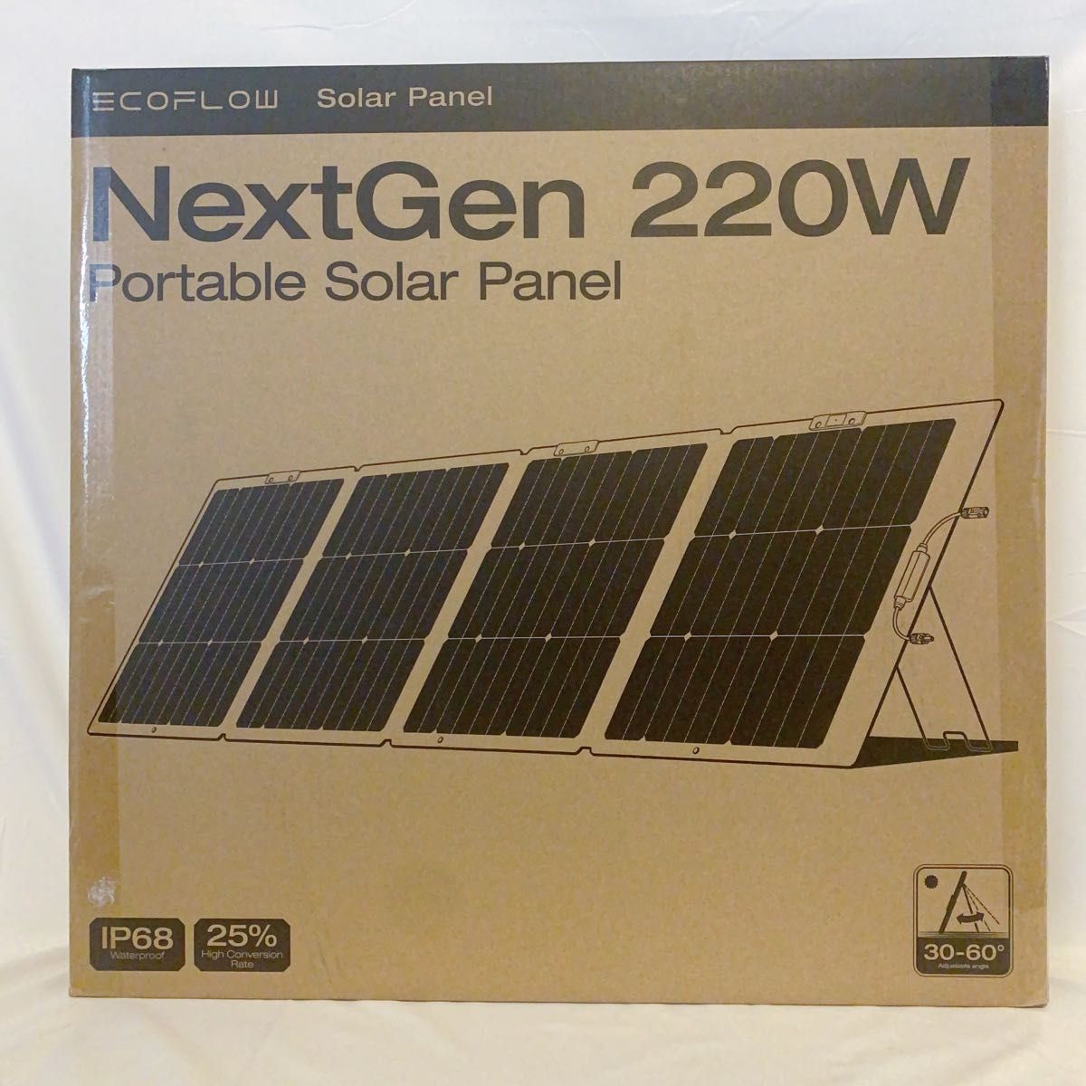 EcoFlow 220W片面ソーラーパネルGen2