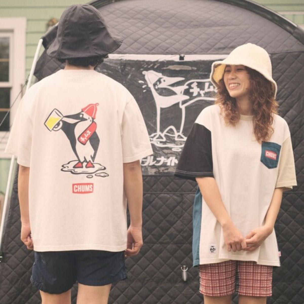 Tシャツ CHUMS×SAUVENIR/チャムス×サウベニア 別注 DRINK Tee/サウナ/バックプリント