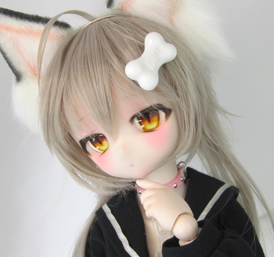 *あさぎ堂* DDH-01 カスタムヘッド アイ2種おまけ ソフビ盛の難あり セミホワイト肌 ドルフィードリーム ほよの画像1