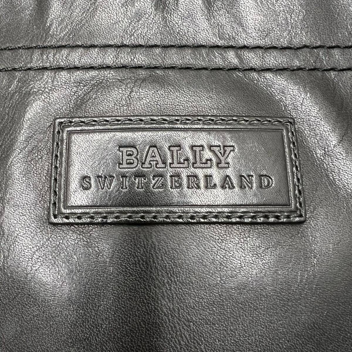 【極美品】BALLY バリー ショルダーバッグ ボディバッグ トレインスポッティング 斜め掛け レザー 本革 ロゴ 黒 ブラック メンズ ビジネス_画像10