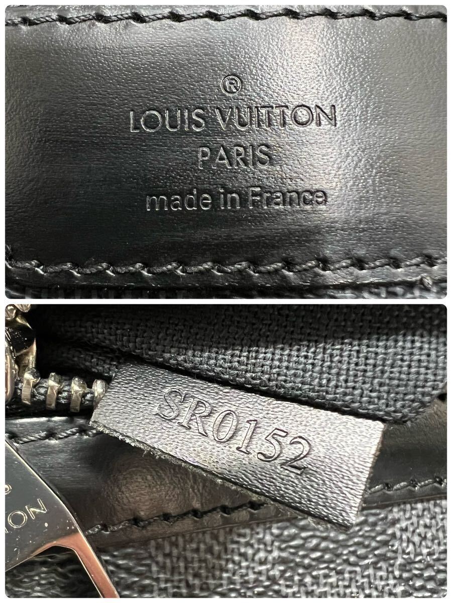 【極美品】ルイヴィトン LOUIS VUITTON ミックGM ショルダーバッグ メッセンジャー ボディ ダミエグラフィット レザー 斜め掛け メンズ