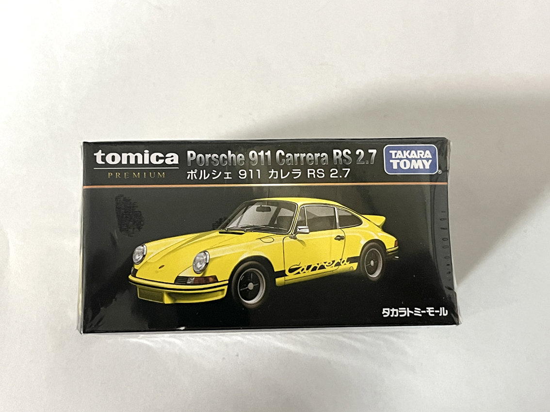 未開封 トミカ プレミアム ポルシェ 911 カレラ RS 2.7 タカラトミーモール限定 黄色 Porsche Carrera TOMICA PREMIUM TAKARA TOMY_画像1
