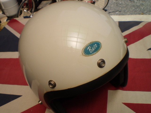Buco ブコ ヘルメット ブルーラインGT 白 / サイズ不明メット内装自分用カスタムしています※目深仕様 中古現状品！の画像2