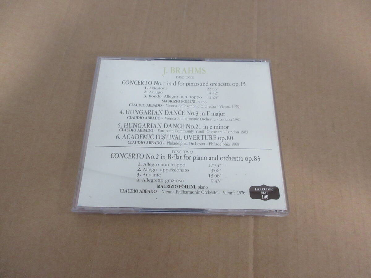  【ライヴ音源追悼盤2CD】 ブラームス/ピアノ協奏曲第1・2番他 ポリーニ/アバド指揮ウィーン・フィル他 [1968/1976/1979/1983/1984年] [23]の画像2