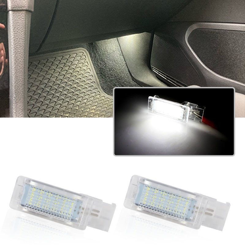 フォルクスワーゲン LED フット ライト グローブ ボックス ランプ シート シュコダ VW パサート ゴルフ キャディ 内装 アクセサリー_画像1