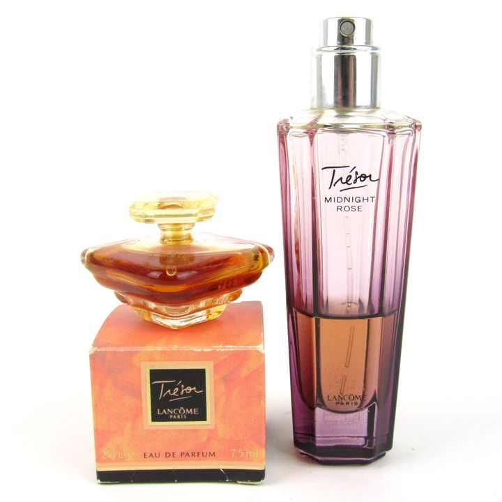 ランコム ミニ香水等 トレゾァ ミッドナイトローズ他 EDP 2点セット まとめて キャップ無 TA レディース LANCOMEの画像1