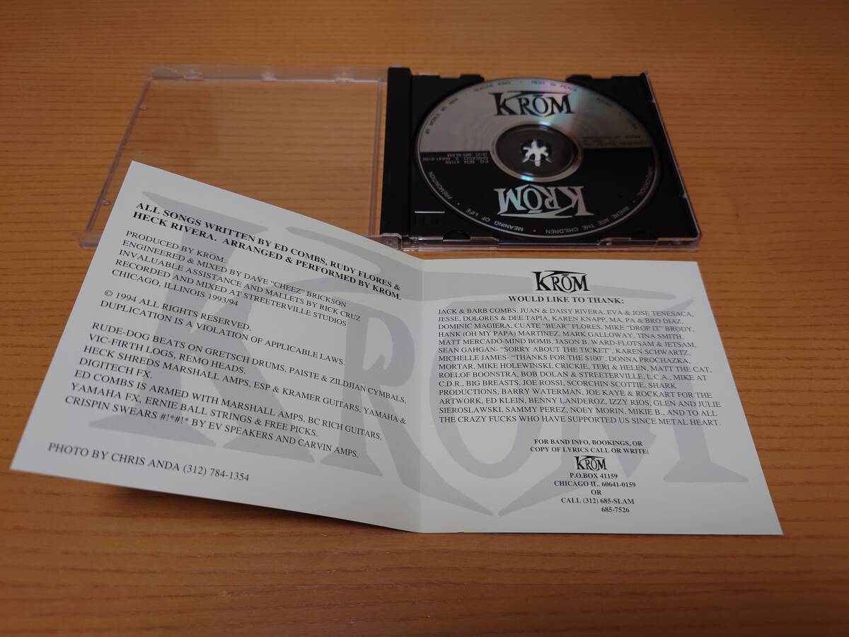 スラッシュメタル KROM/Krom 1994年 オリジナル盤の画像3