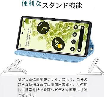 A62☆ Xperia 5 IV ケース 手帳型 SO-54C カバー エクスペリア5 IV ケース SOG09 高質PUレザー 携帯カバー 耐衝撃 カバー （ライトブルー）_画像6