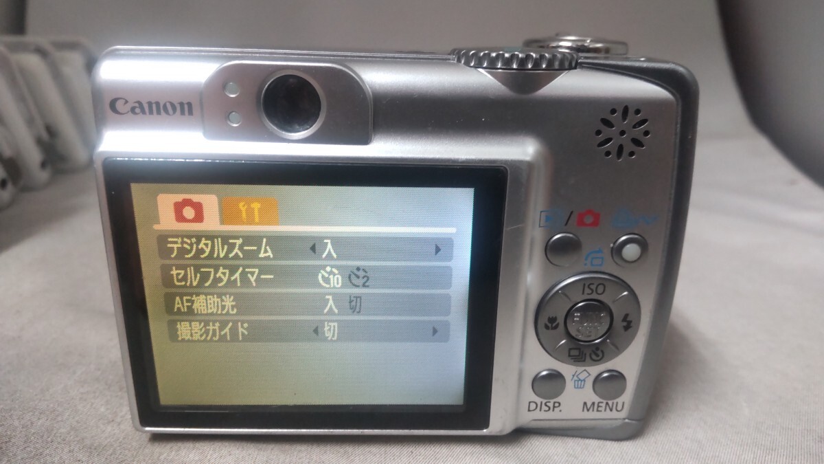 H1976 Canon PowerShot A560 PC1229 コンパクトデジタルカメラ 小型デジカメ/キャノン/パワーショット 簡易動作確認OK 動作品 現状品 の画像5