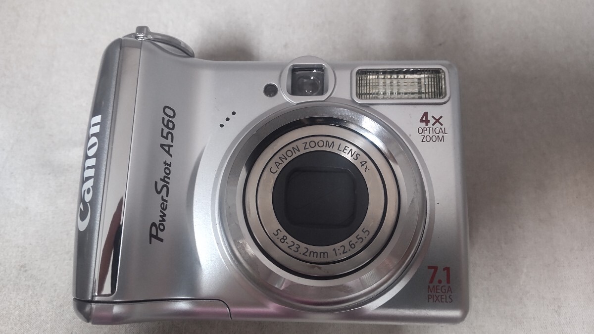 H1976 Canon PowerShot A560 PC1229 コンパクトデジタルカメラ 小型デジカメ/キャノン/パワーショット 簡易動作確認OK 動作品 現状品 の画像1