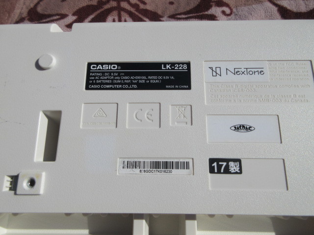 カシオKASIOLK-228 光ナビゲーションキーボードの画像2