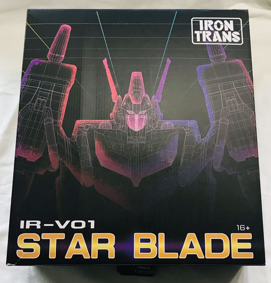 IRON TRANS IR-V01 STAR BLADE トランスフォーマー非正規品 スターセイバー 箱破れありの画像1