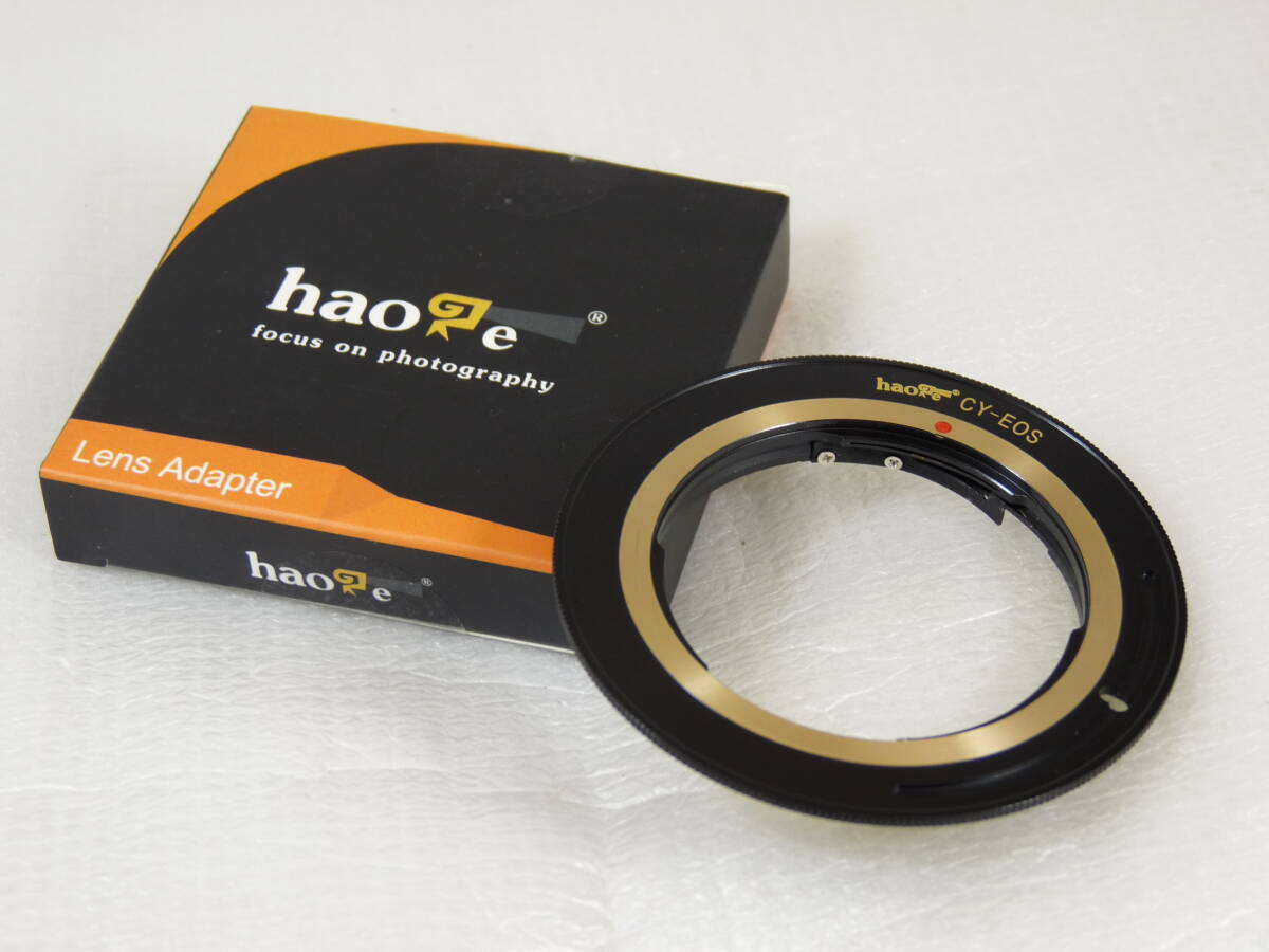 [ superior article ]Haoge mount adaptor CY-EOS( Yashica * Contax mount lens - EOS EF mount body )