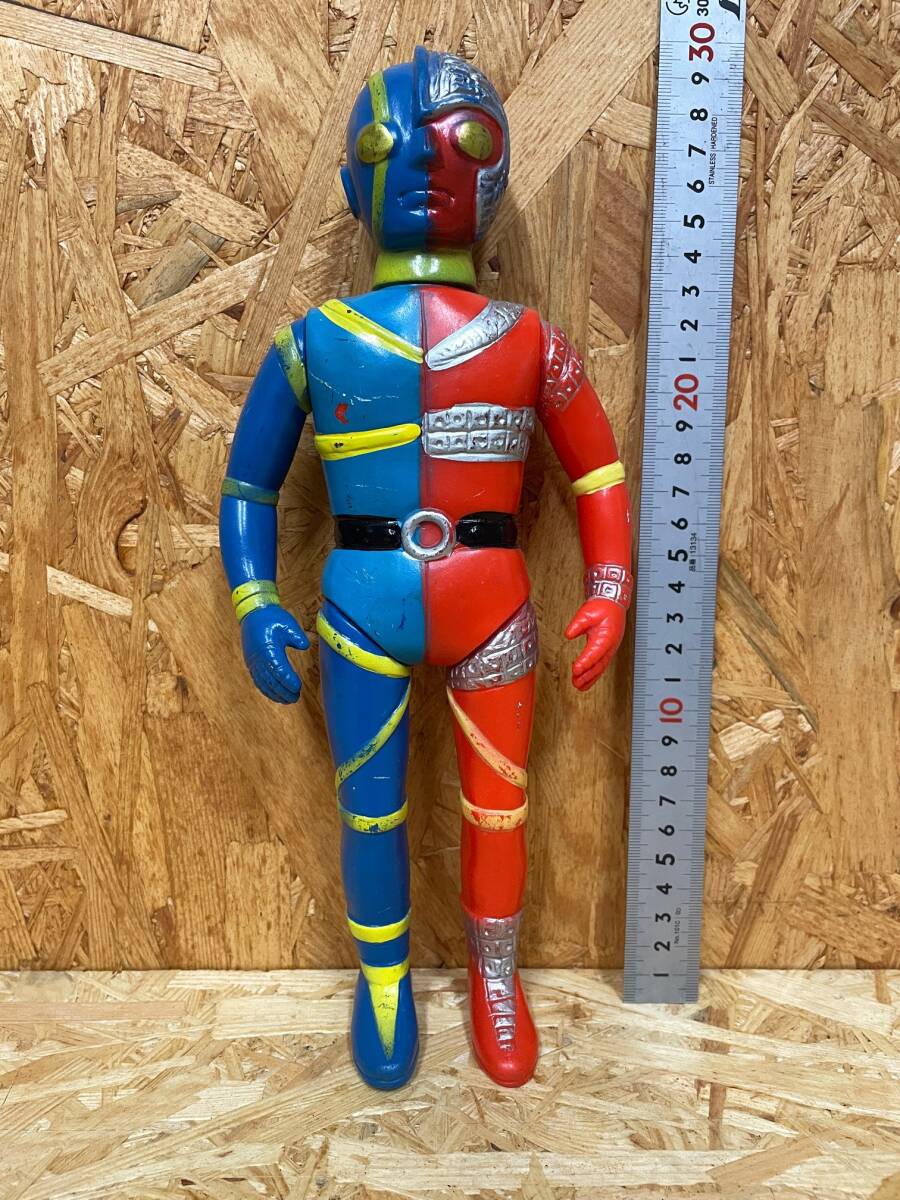 キカイダー 当時物 無版権 特撮 ソフビ 中古品の画像1