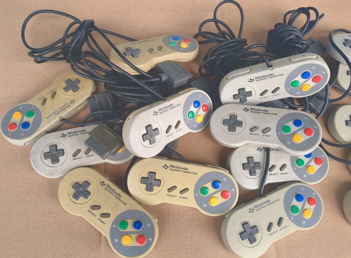 1円〜 ジャンク ニンテンドー Nintendo SUPER Famicom スーパーファミコン コントローラー まとめ 15個 ゲームの画像2