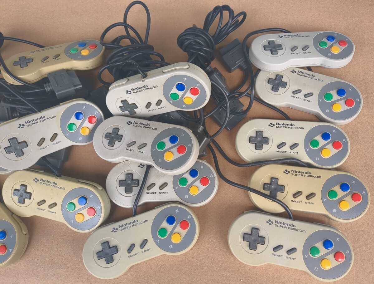 1円〜 ジャンク ニンテンドー Nintendo SUPER Famicom スーパーファミコン コントローラー まとめ 15個 ゲームの画像3