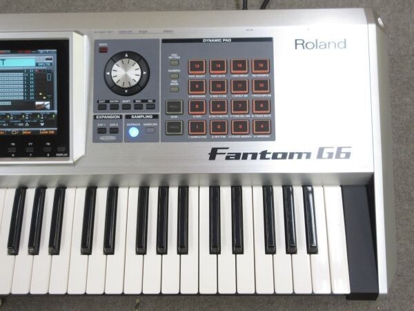 X905-N29-3172 Roland ローランド Fantom G6 ファントム シンセサイザー 説明書付 通電確認済 現状品①の画像4