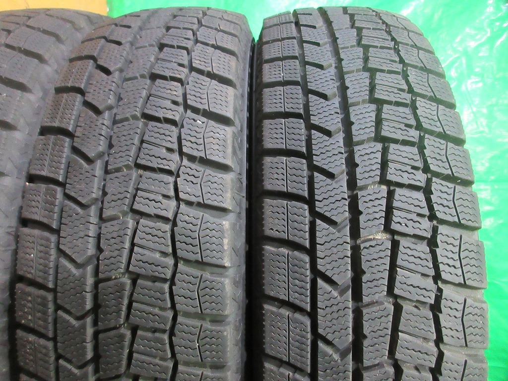 2018年製 ダンロップ ウィンターマックス DUNLOP WINTERMAXX WM02 165/70R14 4本 No.4612上 スタッドレス 雪 氷 冬タイヤ 80％残溝_画像2