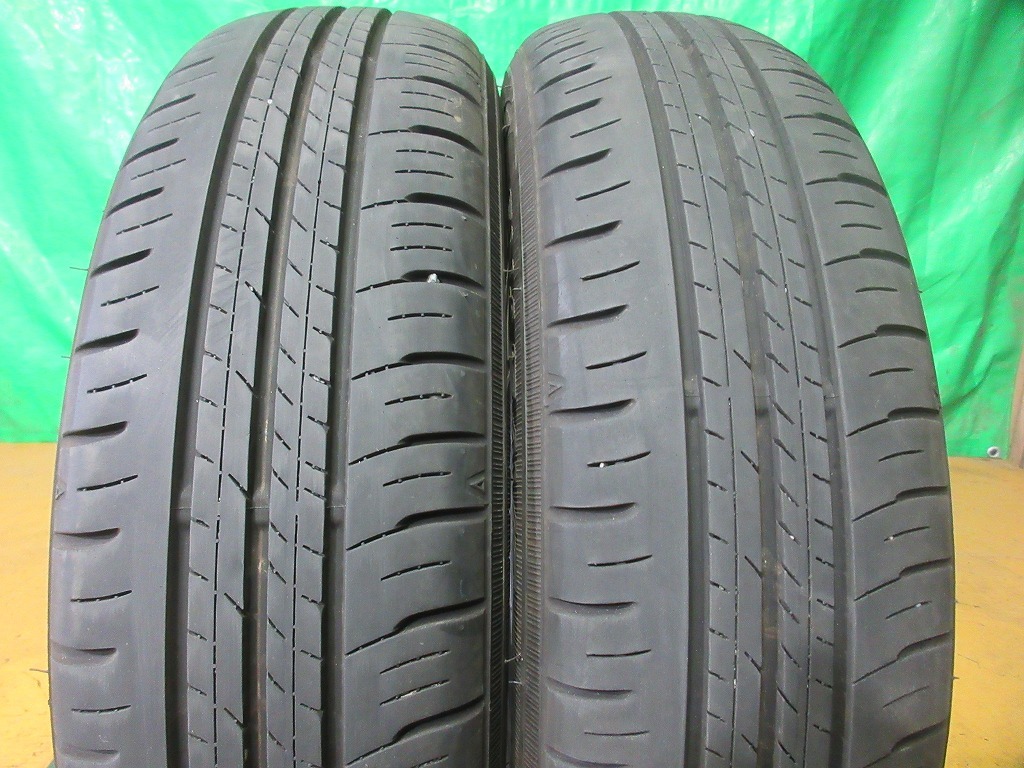 2021年製 ダンロップ エナセーブ DUNLOP ENASAVE EC300+ 155/65R14 2本 №4628S 夏タイヤ ラジアル サマー オンロードタイヤ 70％残溝の画像2