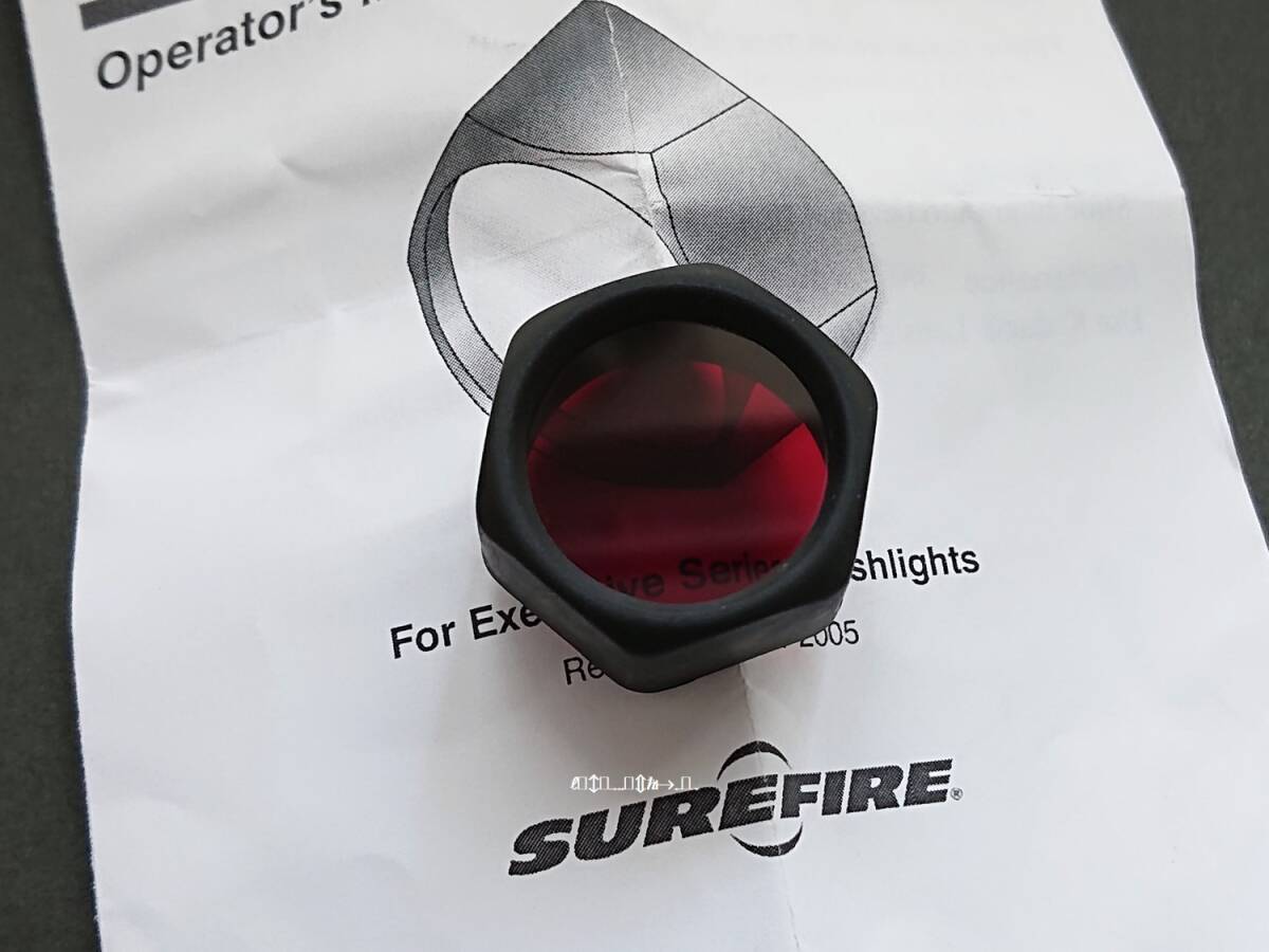 GW SUREFIRE F05 red filter executive elite フィルター (検surefire e1e e2e e2o e1l e2l m300a m600b m651c devgru シュアファイア)の画像1