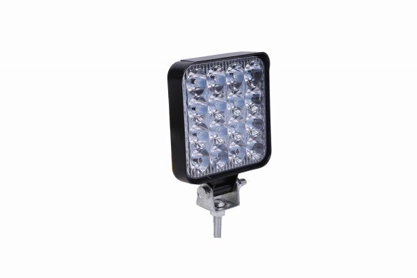 送料無料 LED ワークライト 12V/24V 兼用 48W 6000K ホワイト 防水 作業灯 デッキライト 投光器 車幅灯 照明 トラック 2個set | a11-68-2_画像6