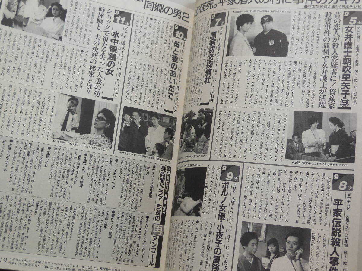 テレビライフ/TV情報誌 1993年 酒井法子 少年隊 錦織一清 男闘呼組 MIE 松田聖子 小沢なつき 小川範子 冴木杏奈 明石家さんま 愛染恭子の画像8