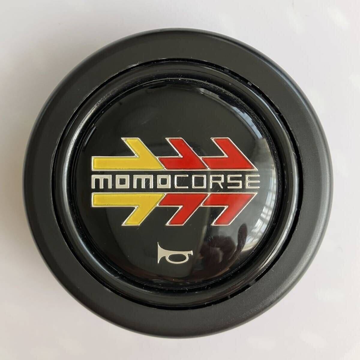 MOMO CORSE ホーンボタン BLACK steeringwheel ステアリングホイール JDM カスタム_画像1