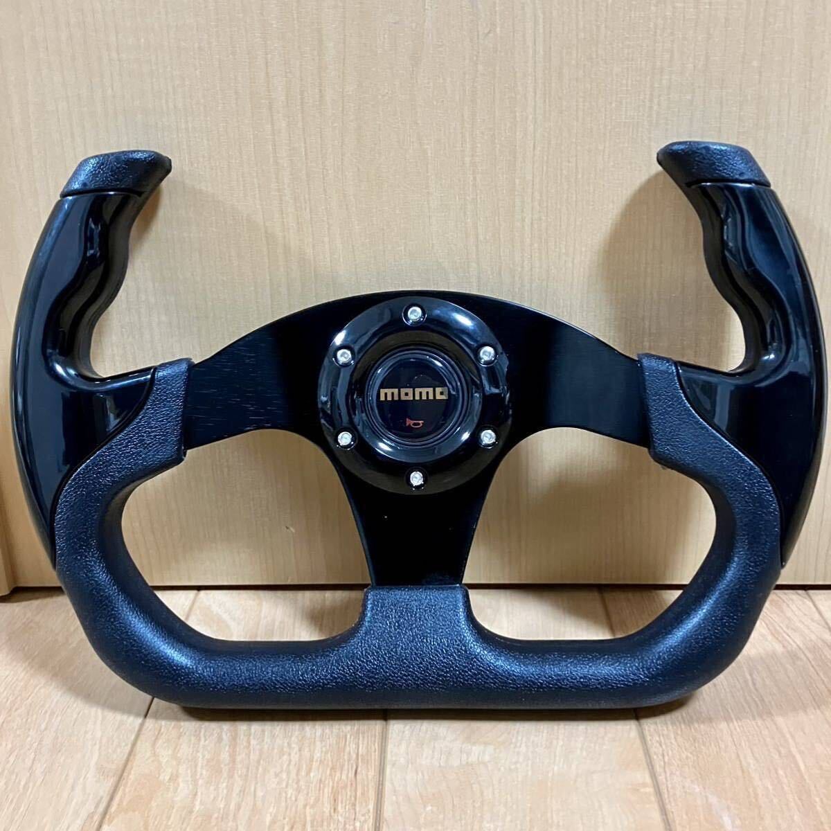 steeringwheel D型 ステアリングホイール ハンドル φ320 ブラック 峠 走り屋 ワイスピ レーシング JDM DRIFT カスタム RS ロードスター_画像1