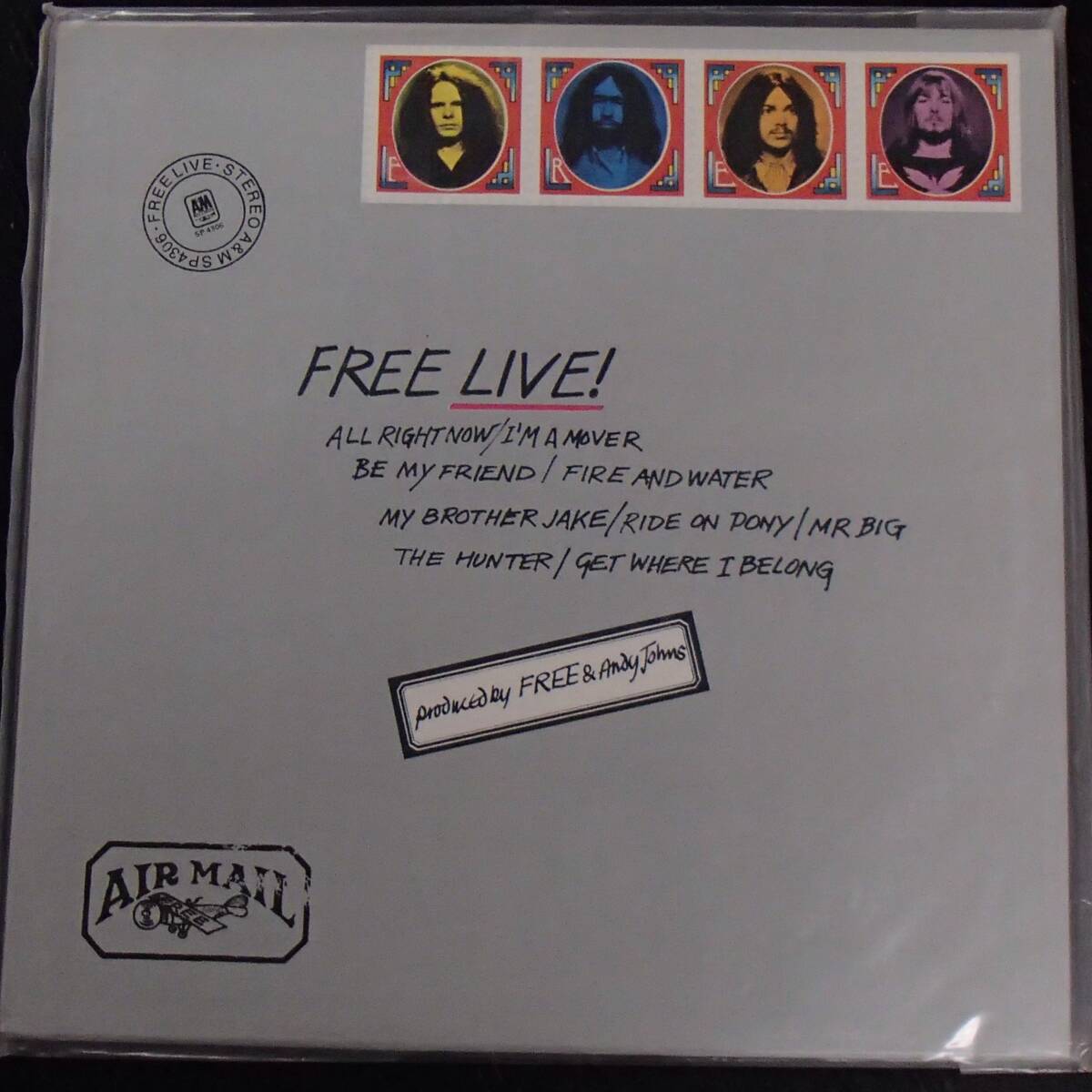 4枚セット FREE LIVE TONS OF SOBS Fire and water アイランド フリー 洋楽 ロック ＬＰ レコード _画像8