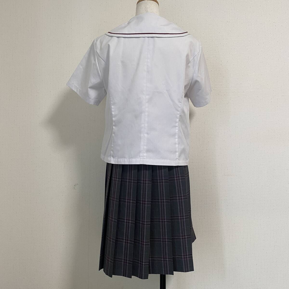 【コスプレ衣装】　SE358　茨城常総学院高校　夏セーラー服スカートセット　学制服　女子　JK JC _画像2