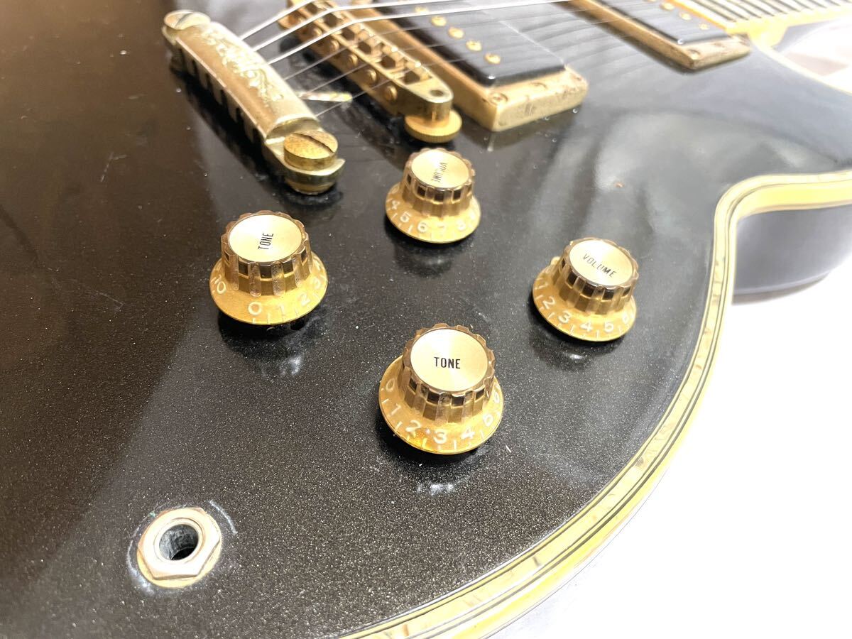 ビンテージ レア 稀少 YAMAHA ヤマハ guitar エレキギター SG3000 CUSTOM Black Metallic ブラック メタリック 黒 音出しOK 訳あり 即有りの画像5